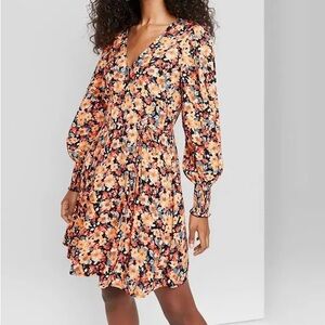 Wild Fable Faux Wrap Floral Print Dress
